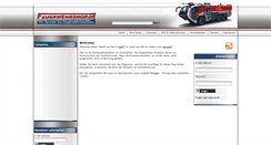 Desktop Screenshot of feuerwehrshop.de